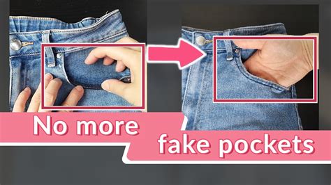 fake pockets on women's clothing